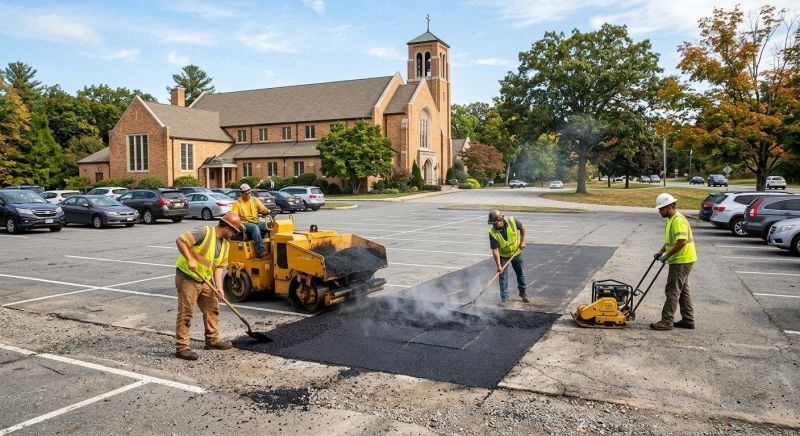 Church Parking Lot Repair in Bluffton, SC